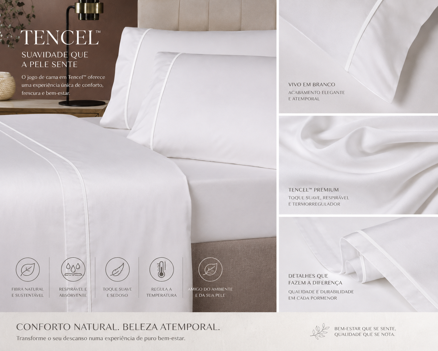 Jogo cama vivo Tencel - Image 2